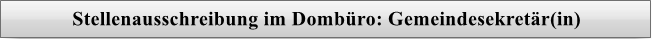 Button: Ausschreibung Gemeindesekretaer_in 2025